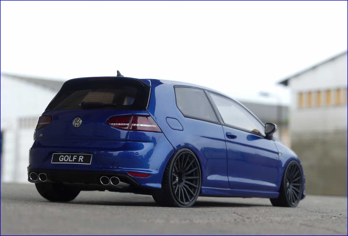 1:18 VW Golf VII 7 R 2014 Lapiz- Blau / Blue Edition +OVP